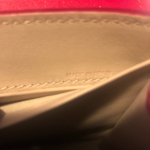 NEW $895 CHLOÉ Aby Long Leather Wallet on a Chain in Crimson Pink! - Picture 14 of 16